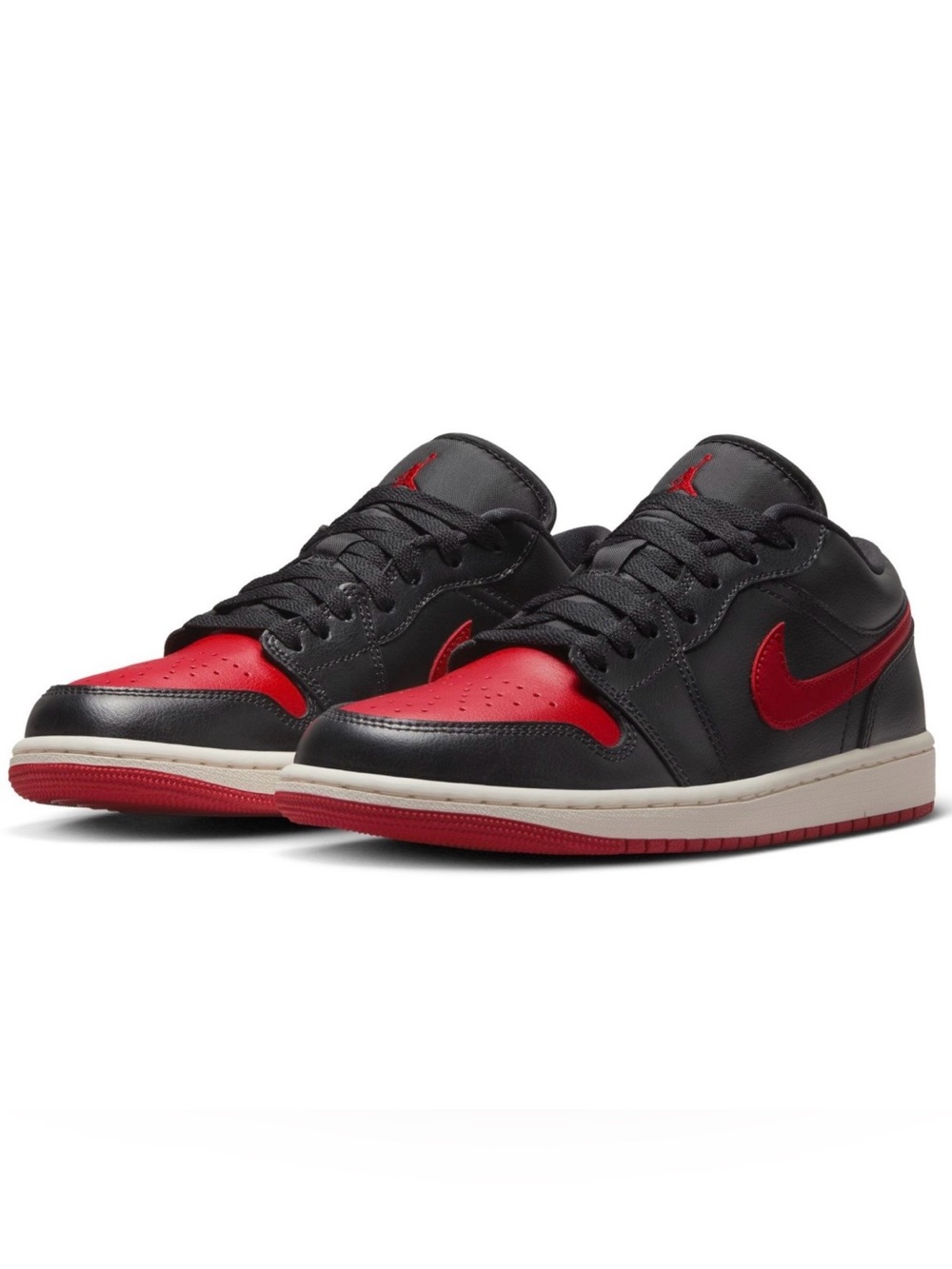 Nike Air Jordan 1 Low Black/Red Women's Sneaker